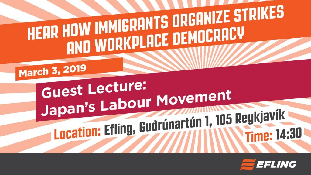 Fyrirlesarar frá japanska stéttarfélaginu Tozen