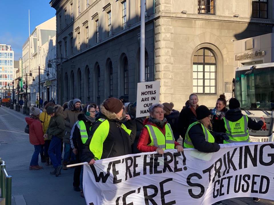 Broad support for hotel-maid strike