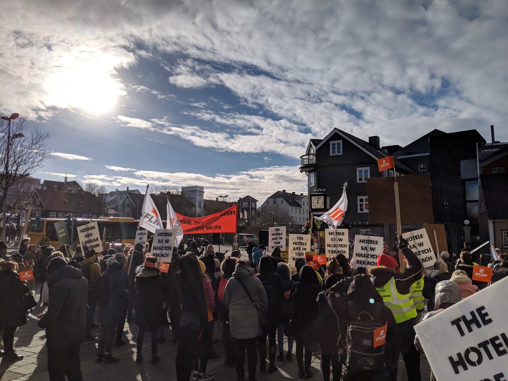 Efling celebrates a successful strike day