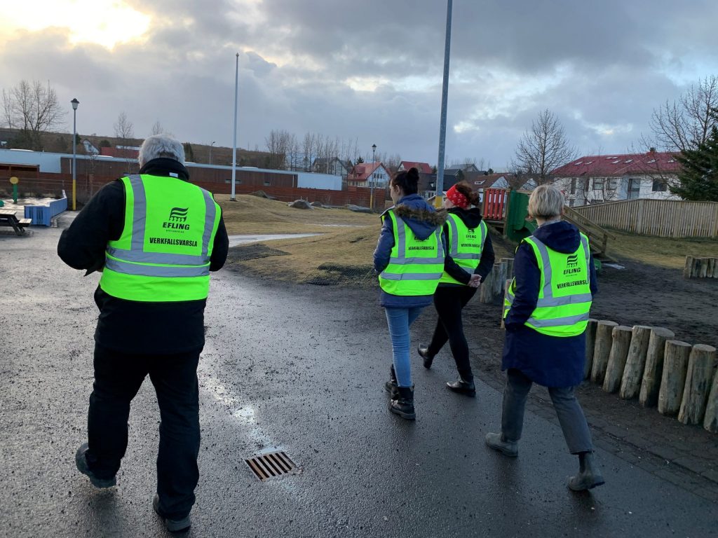 Vel tekið á móti verkfallsvörðum og mikil samstaða