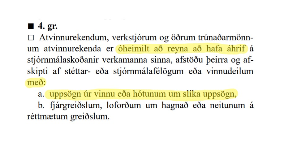 Stjórn Eflingar gagnrýnir þátttöku ASÍ í yfirlýsingu sambandsins, SA og Icelandair