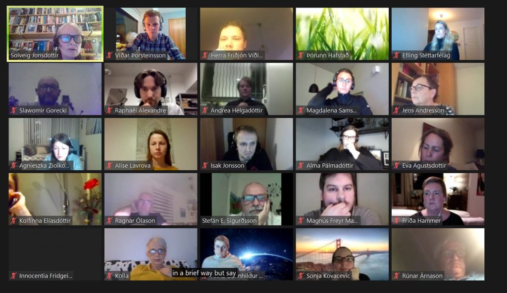 Tímamótafundur hjá trúnaðarráði á Zoom