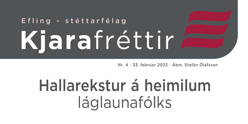 4. tbl.: Hallarekstur á heimilum láglaunafólks