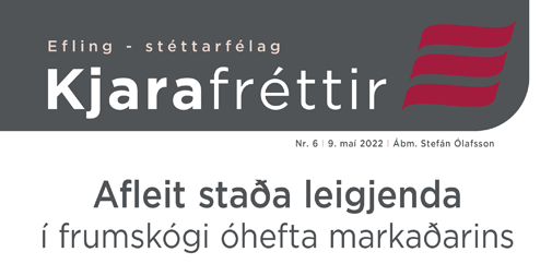 6. tbl.: Afleit staða leigjenda