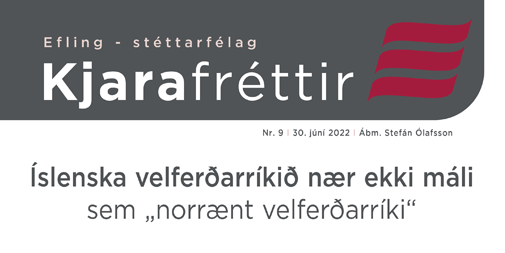 9. tbl: Ísland nær ekki máli samanborið við norrænu velferðarríkin