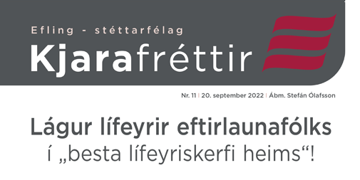 11. tbl.: Lífeyrir í lægstu lægðum